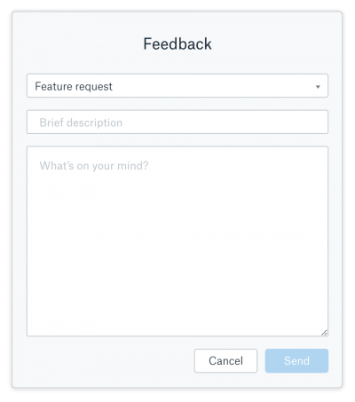 generic feedback forms aren't the best way to collect feedback